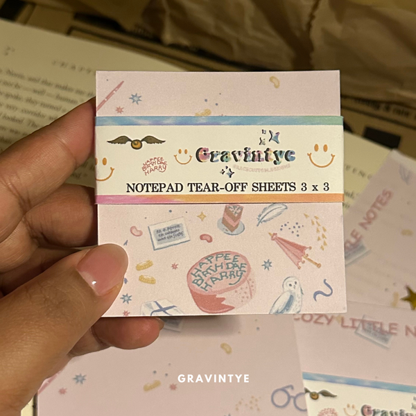 NOTEPAD BIRTHDAE HARRY 3 X 3