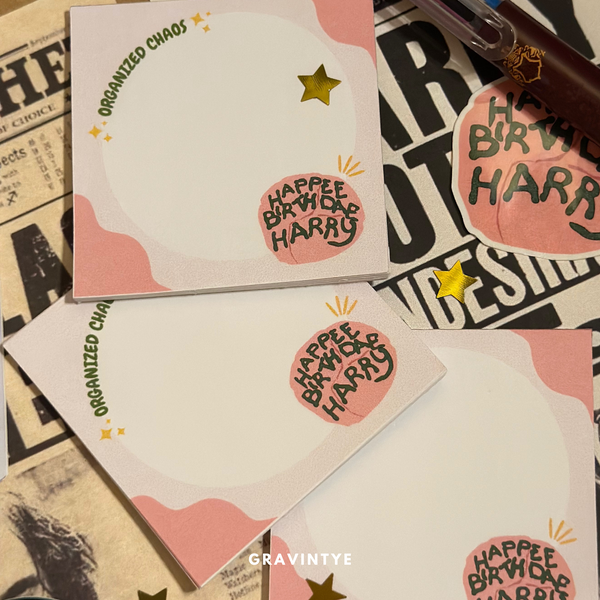 HAPPY BIRTHDAE NOTEPAD 3X3