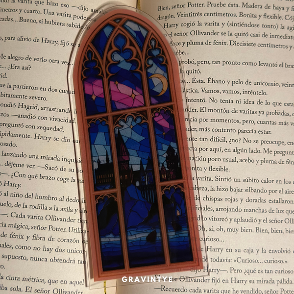 MARCADOR DE LIBROS EN ACRÍLICO NIGHT CASTLE