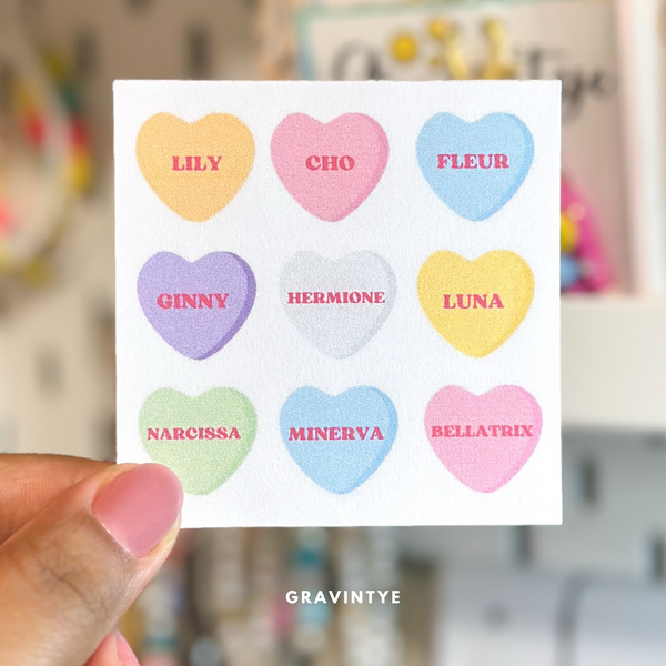 CONVERSATION HEARTS CANDY NOTEPADS