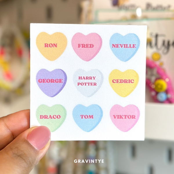 CONVERSATION HEARTS CANDY NOTEPADS