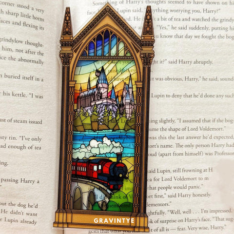 MARCADOR DE LIBROS EN ACRÍLICO BACK TO HOGWARTS