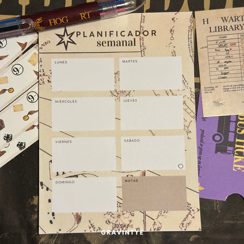 PLANIFICADOR SEMANAL NOTEPADS 5X7
