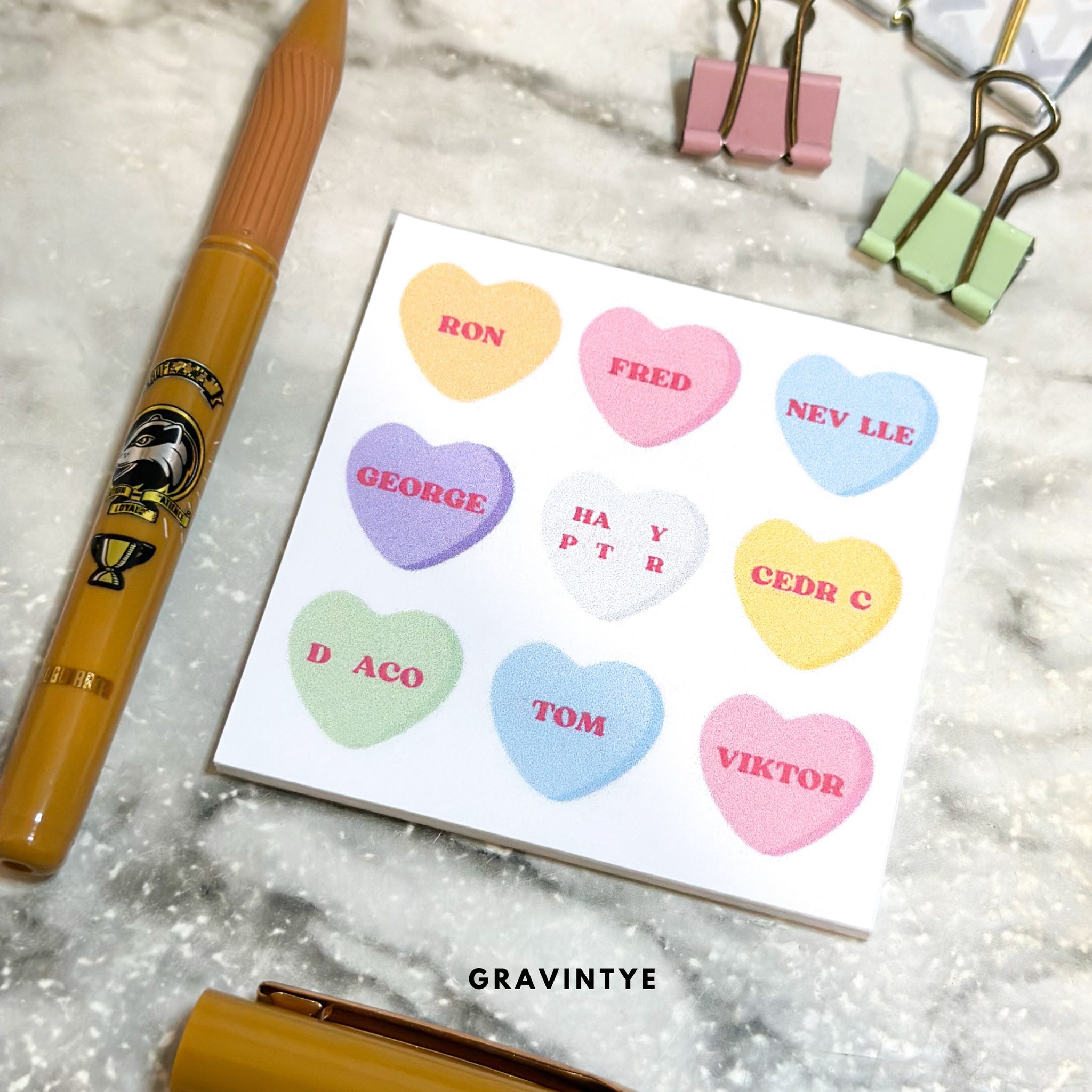 CONVERSATION HEARTS CANDY NOTEPADS