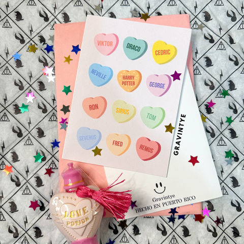 CONVERSATION HEARTS CANDY HARRY POTTER
