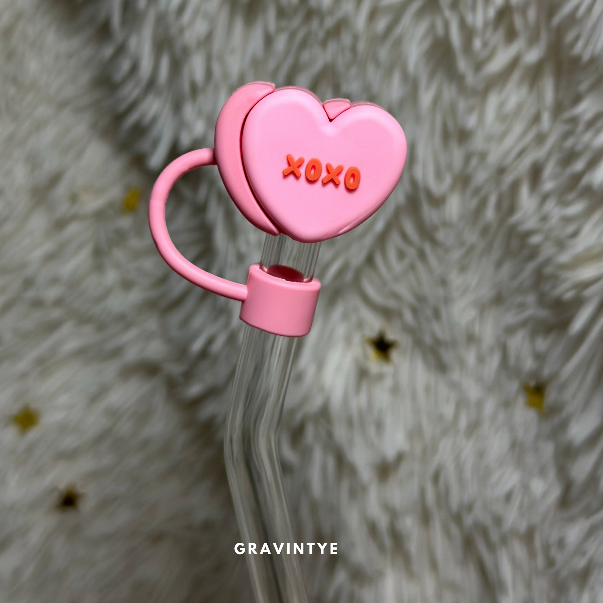 SILICONE STRAW COVERS XOXO