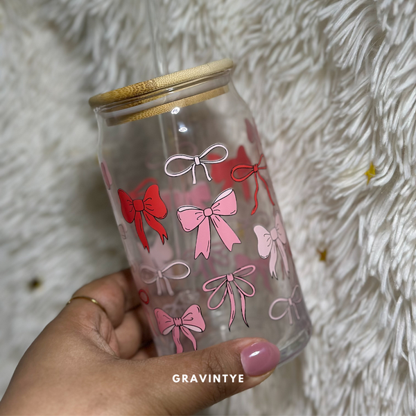 COQUETTE LOVE GLASS 16OZ