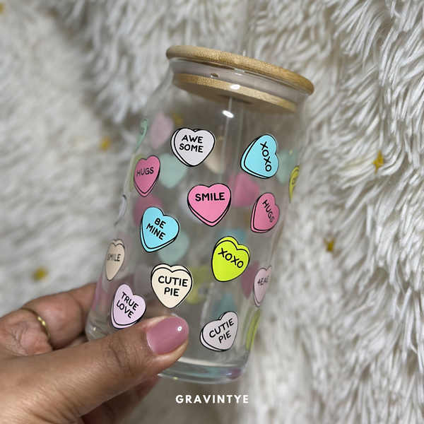 CANDY HEARTS GLASS 16OZ