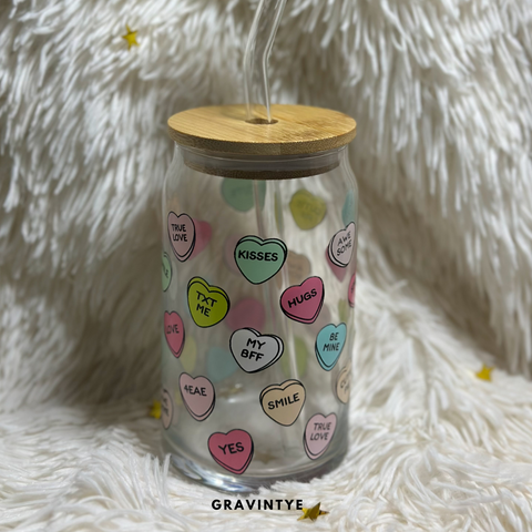CANDY HEARTS GLASS 16OZ