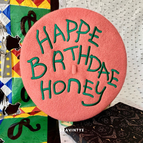 BOINA ROSA HAPPY BIRTHDAE