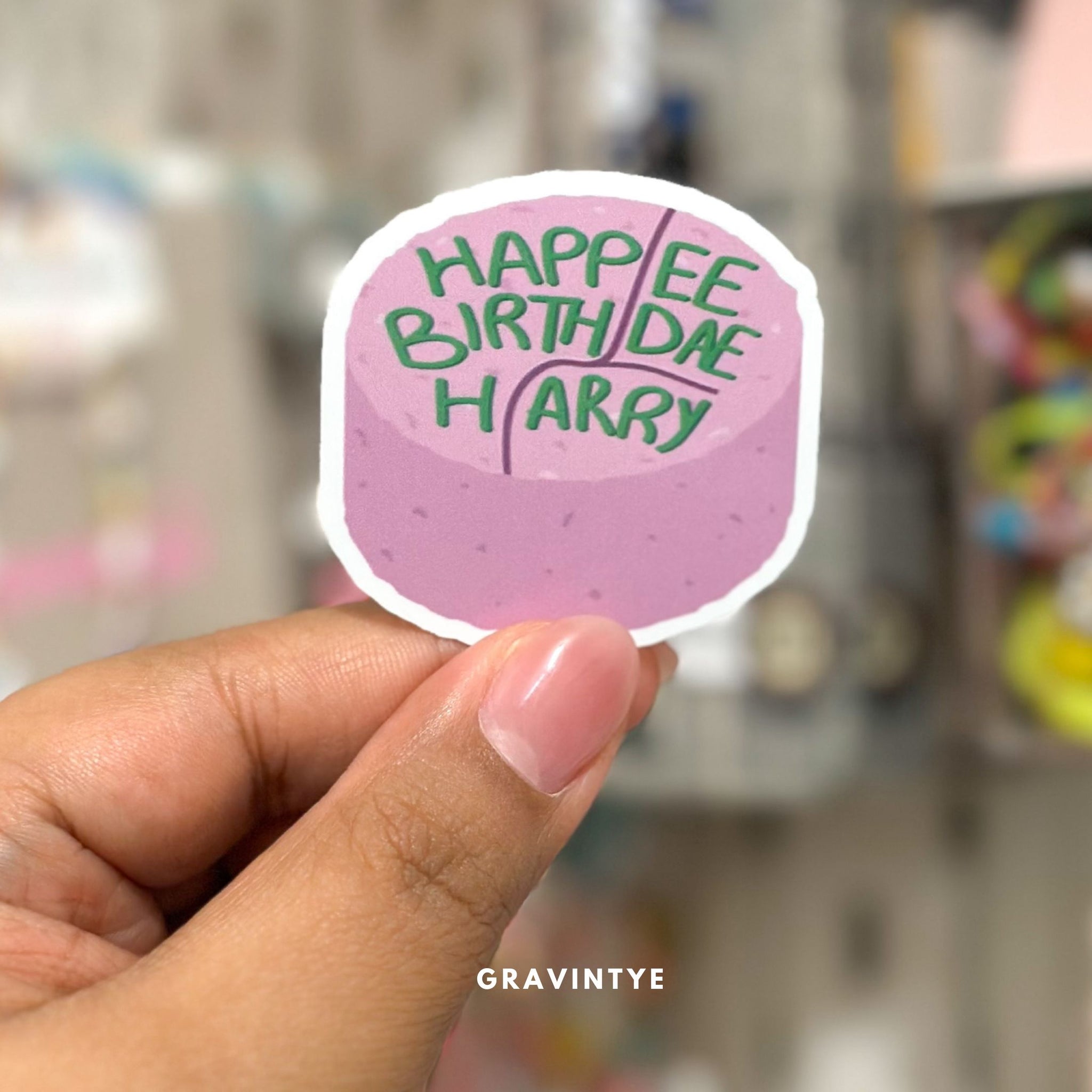 HAPPEE BIRTHDAE HARRY STICKER