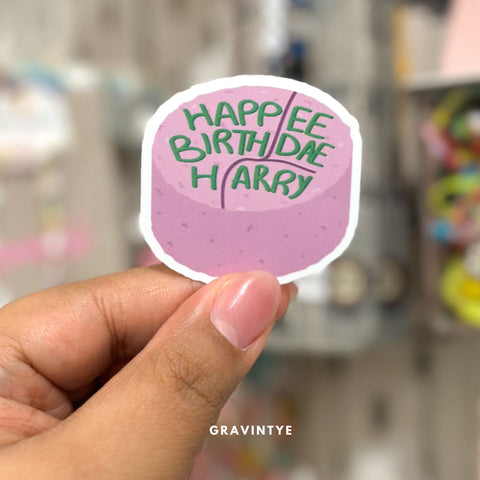 HAPPEE BIRTHDAE HARRY STICKER