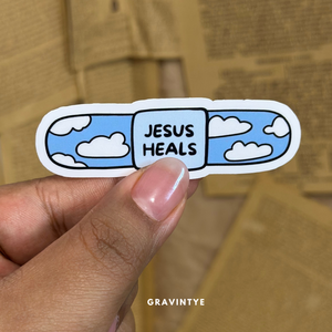 STICKERS JESUS HEALS CLOUD / JESÚS SANA