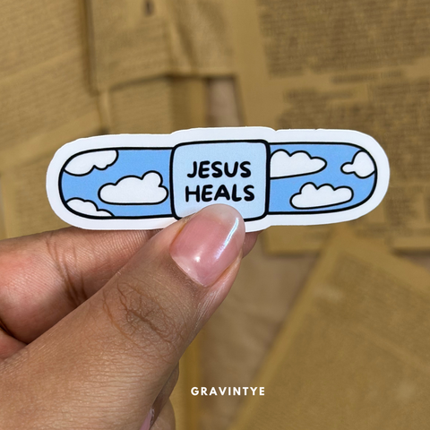 STICKERS JESUS HEALS CLOUD / JESÚS SANA