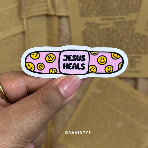 STICKERS SMILE JESUS HEALS / JESÚS SANA