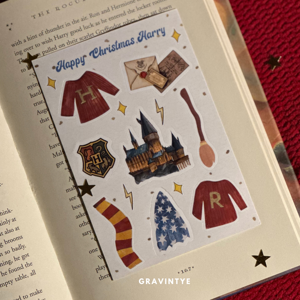 HAPPY CHRISTMAS, HARRY STICKER SHEETS
