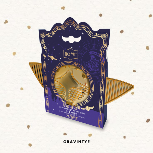 GOLDEN SNITCH HAIRBRUSH & MIRROR SET