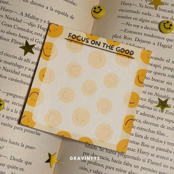 FOCUS ON THE GOOD NOTEPAD 3X3