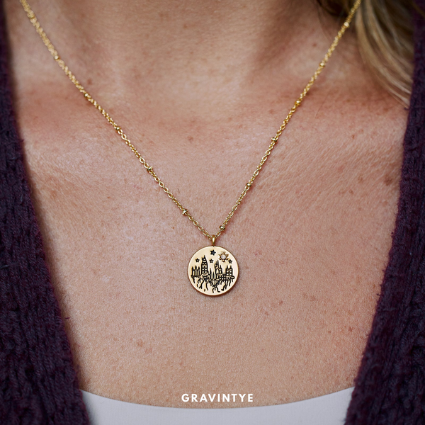 HOGWARTS CASTLE PENDANT NECKLACE
