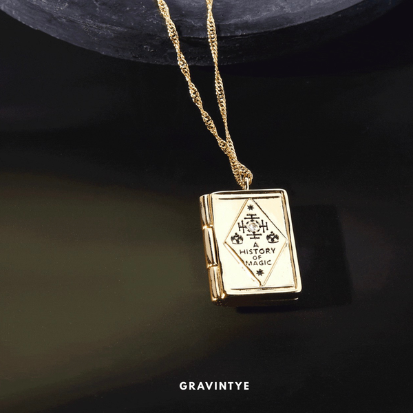 BOOK OF MAGIC PENDANT NECKLACE (EXPECTO PATRONUM)
