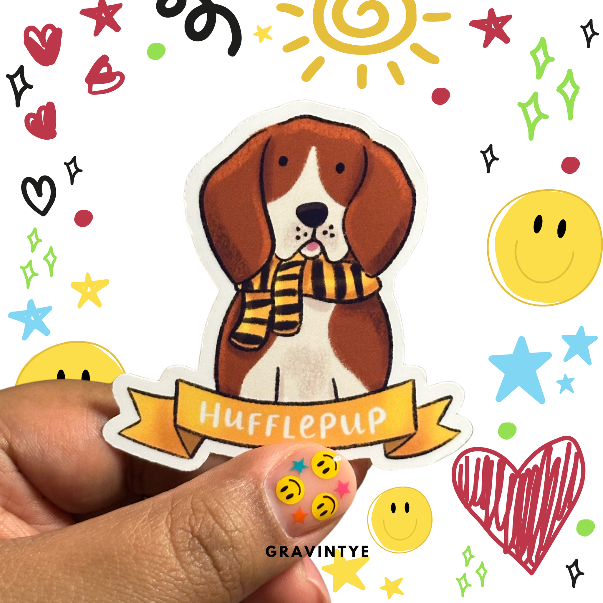 STICKER HUFFLEPUP