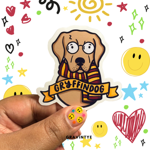 STICKER GRYFFINDOG 2