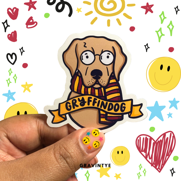 STICKER GRYFFINDOG 2