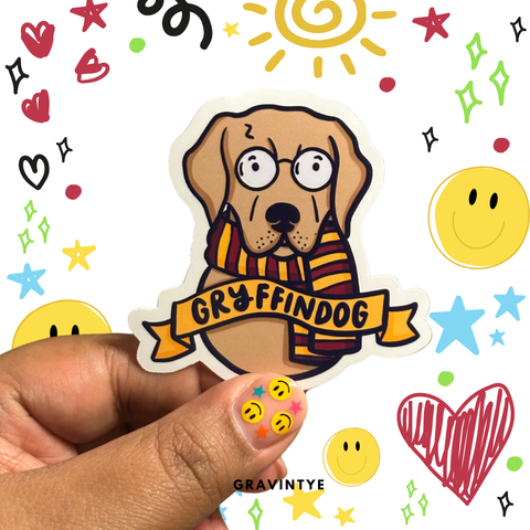 STICKER GRYFFINDOG 2