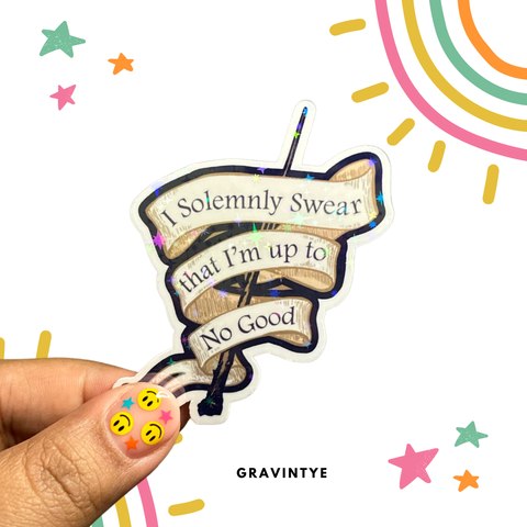 STICKER HOLOGRÁFICO I SOLEMNLY SWEAR