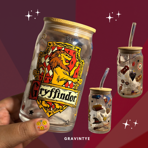GRYFFINDOR GLASS 16OZ