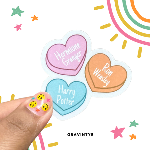 STICKER HEARTS CANDY HRG