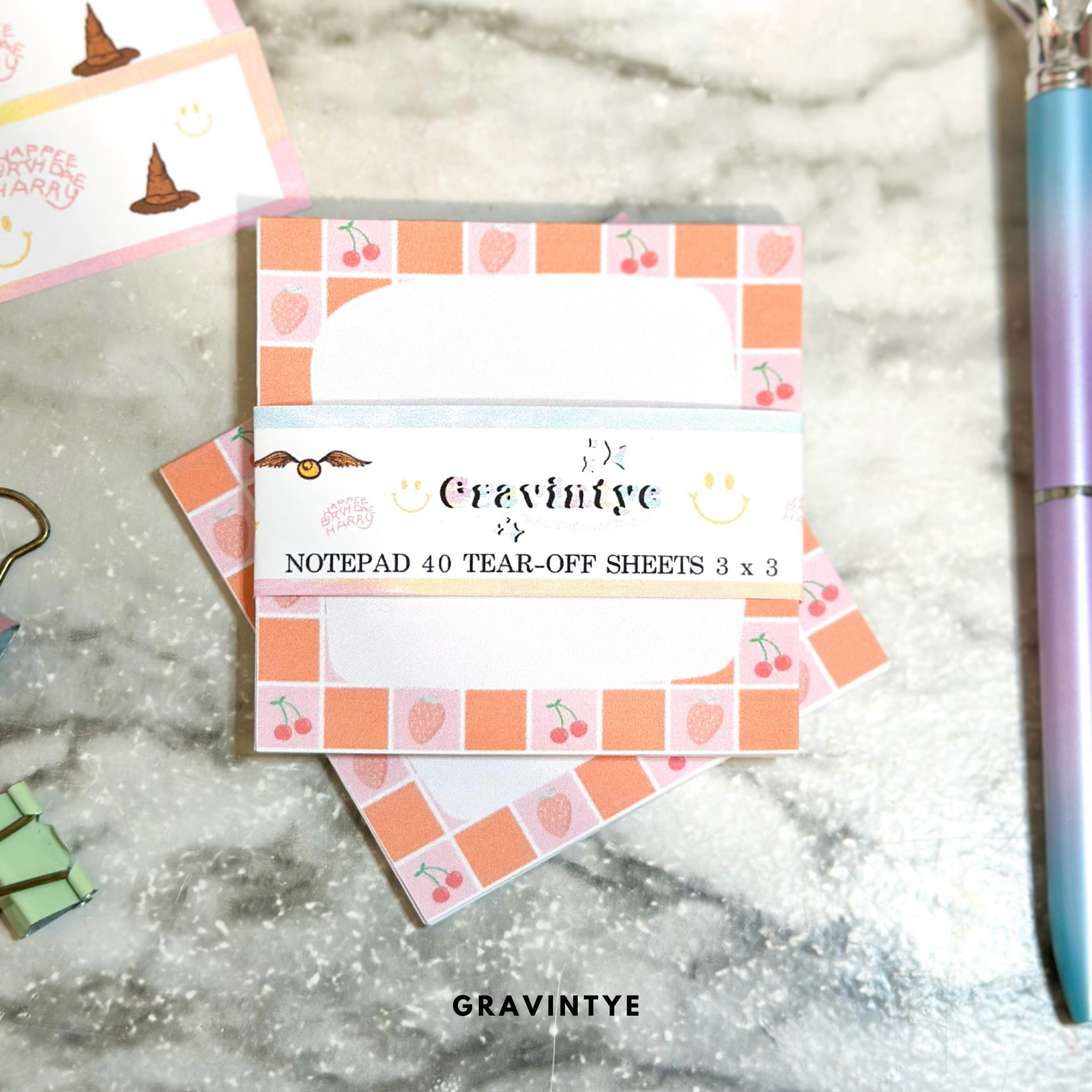 PINK & ORANGE NOTEPAD