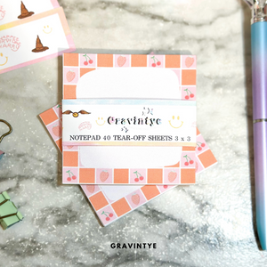 PINK & ORANGE NOTEPAD