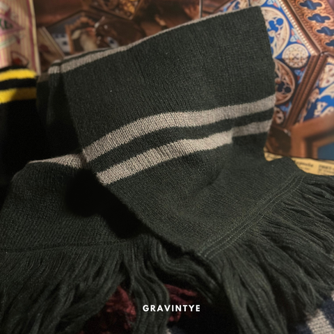BUFANDA A RAYAS (SLYTHERIN)