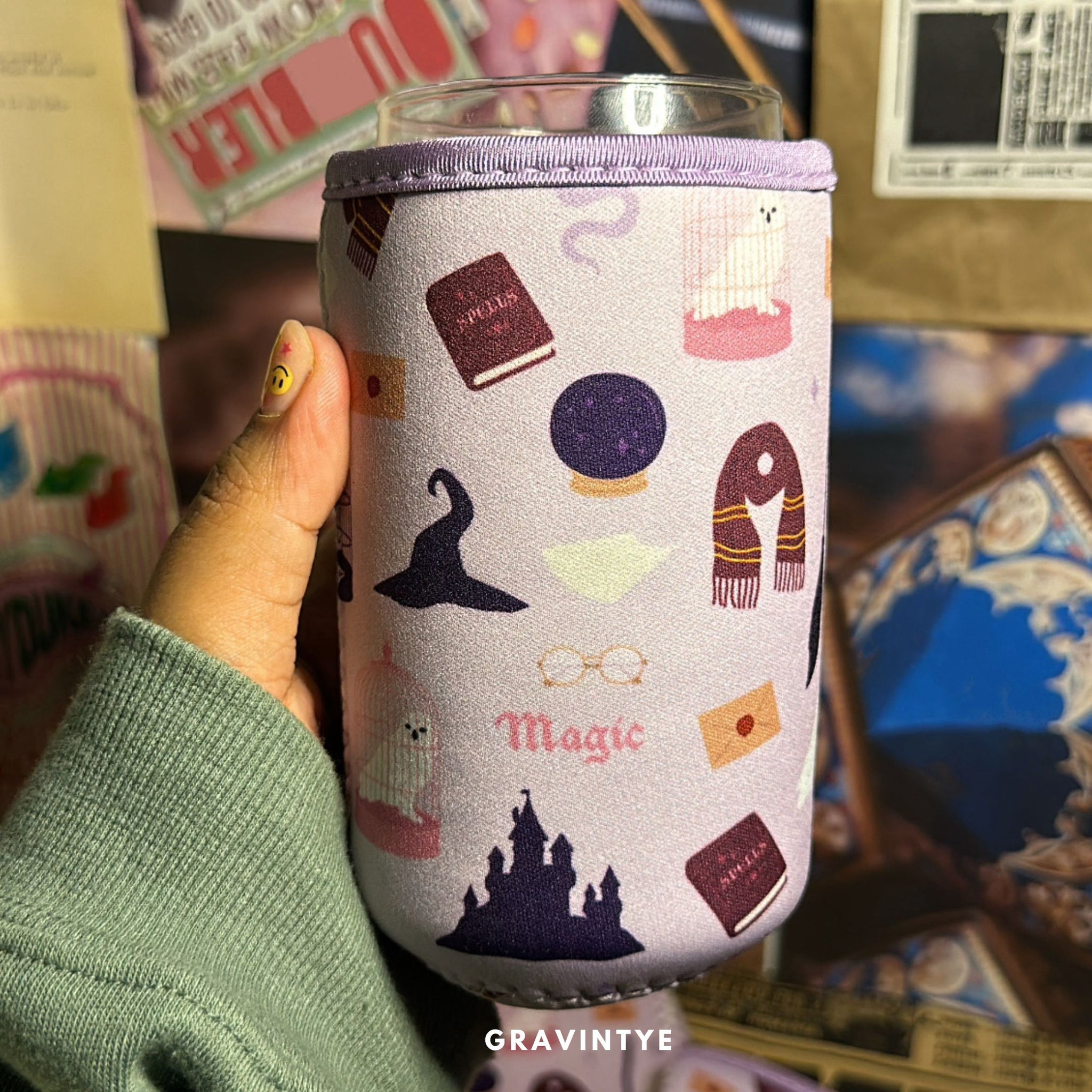 COFFEE CUP COVER - LILA