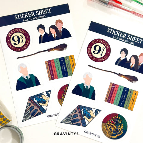 BACK TO HOME STICKER SHEET