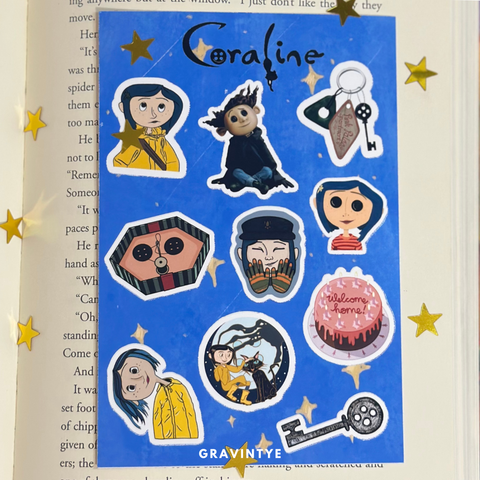 CORALINE STICKER SHEETS