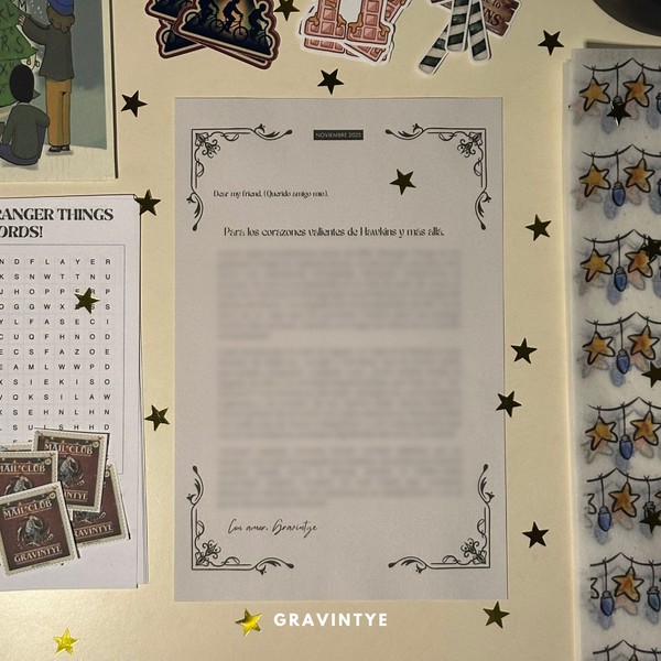 STRANGER THINGS MAIL CLUB/ NO ES UNA SUBSCRIPTION