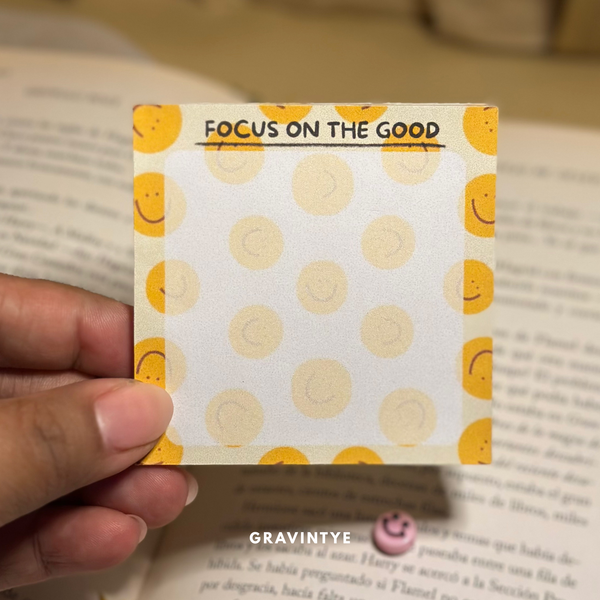 FOCUS ON THE GOOD NOTEPAD 3X3
