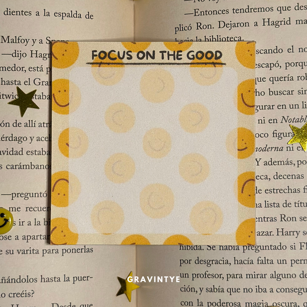 FOCUS ON THE GOOD NOTEPAD 3X3