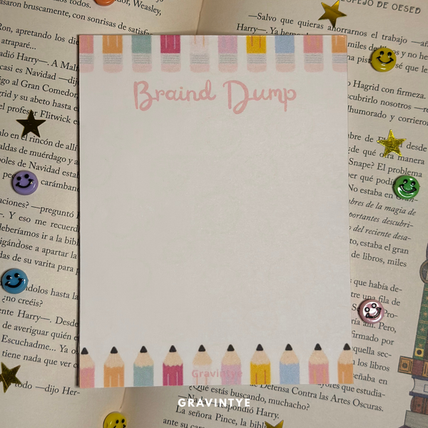 BRAIND DUMP NOTEPAD 4.25 X 5.5
