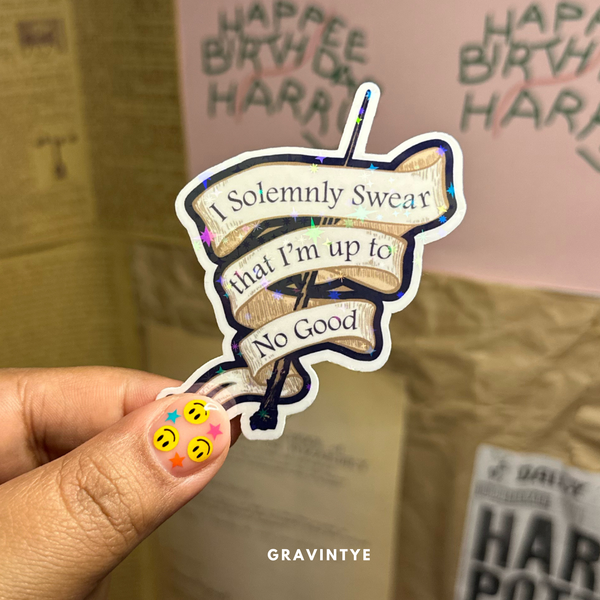STICKER HOLOGRÁFICO I SOLEMNLY SWEAR