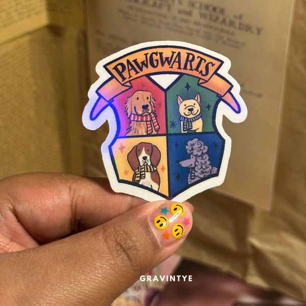 STICKER HOLOGRÁFICO PAWGWARTS DOG