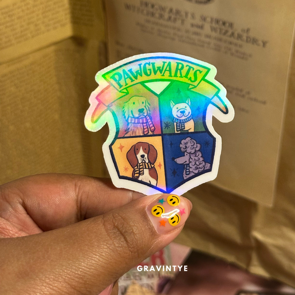 STICKER HOLOGRÁFICO PAWGWARTS DOG