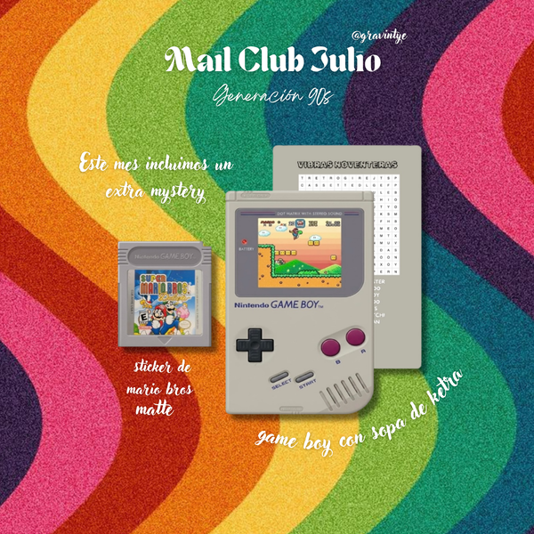 MONTHLY GRAVINTYE MAIL CLUB SUBSCRIPTION JULY / JULIO