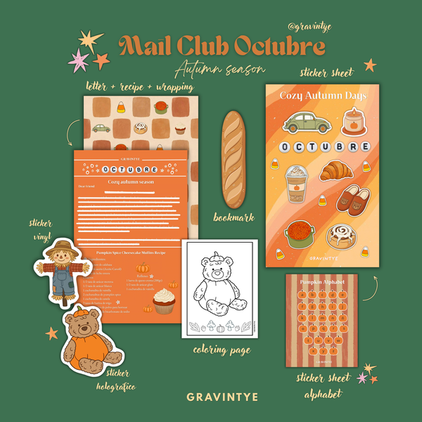 MONTHLY GRAVINTYE MAIL CLUB SUBSCRIPTION OCTOBER / OCTUBRE