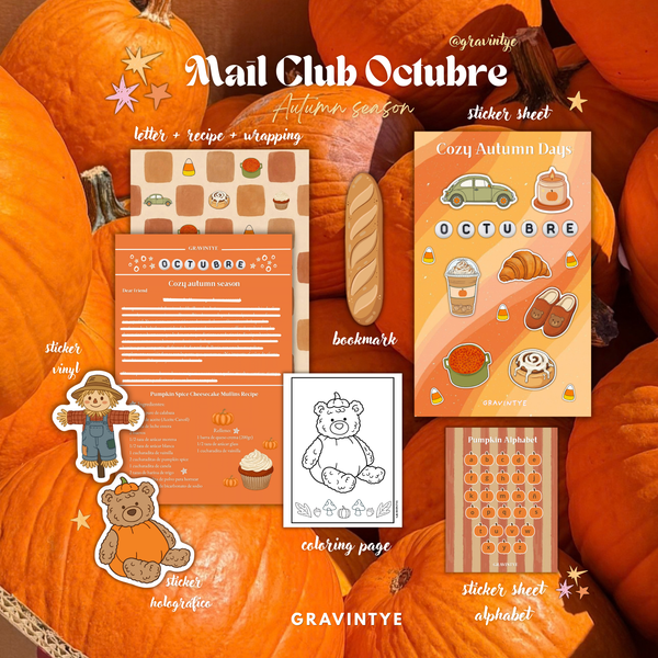 MONTHLY GRAVINTYE MAIL CLUB SUBSCRIPTION OCTOBER / OCTUBRE