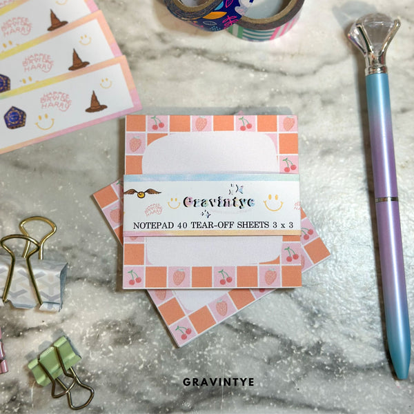 PINK & ORANGE NOTEPAD
