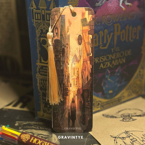 CALLEJÓN DIAGON HAGRYD Y HARRY BOOKMARK