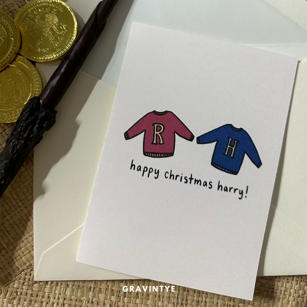 TARJETA HAPPY CHRISTMAS HARRY!